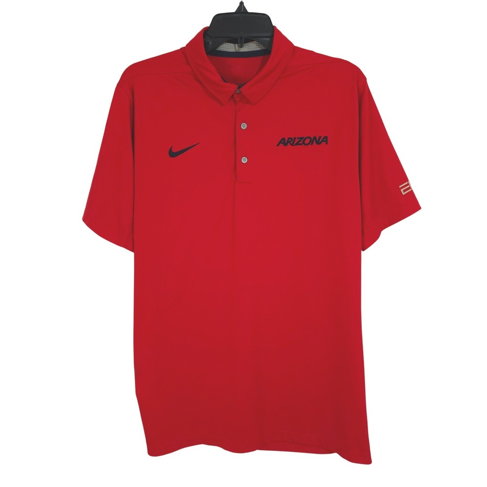 Nike Dri-Fit Elite Arizona Wildcats Polo Mens Large Performance Shirt 817817-657